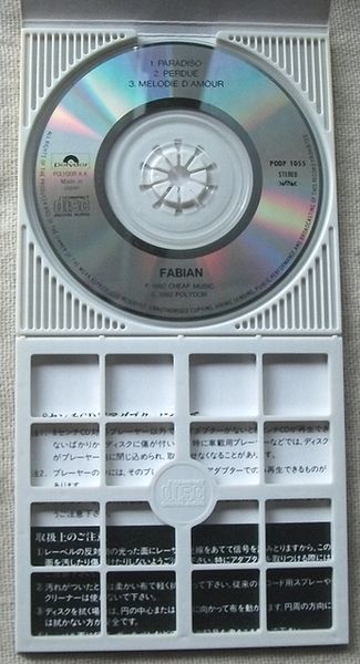 8cmCDシングル ファビアン パラディゾ Fabian Paradiso ペルデュ～迷い メロディー・ダムール_画像4