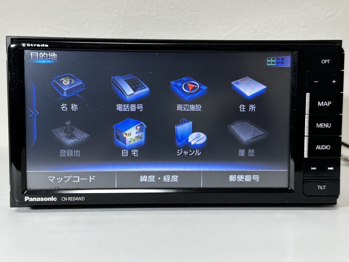 Panasonic パナソニック ストラーダ メモリーナビ CN-RE04WD 地図データ2017年 Bluetooth /フルセグ地デジ TV/ Panasonic パナソニック ストラーダ メモリーナビ CN-RE04WD 地図データ2017年 Bluetooth /フルセグ地デジ TV/