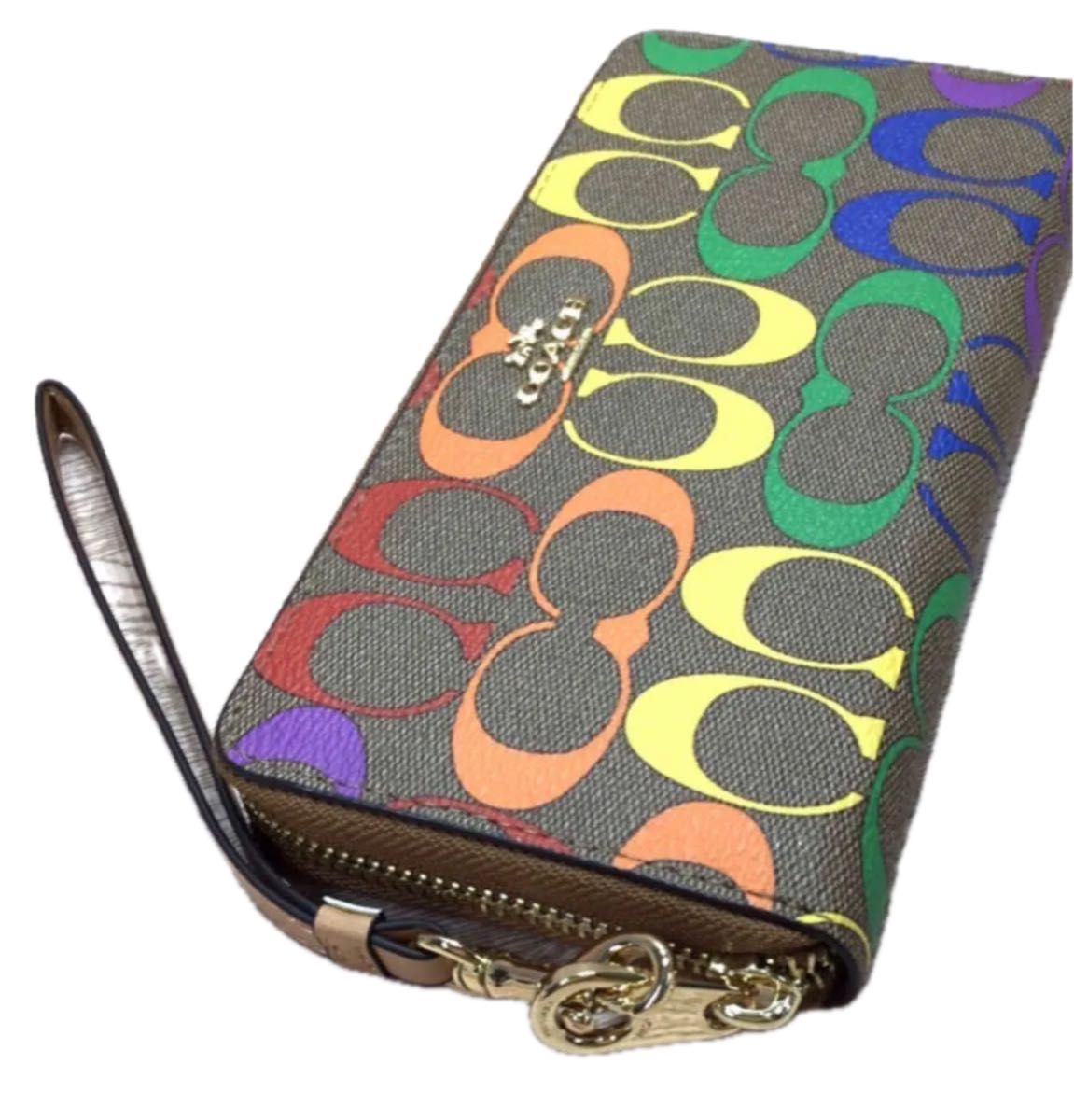 COACH コーチマルチカラー シグネチャー 長財布 新品|Yahoo COACH コーチマルチカラー シグネチャー 長財布 新品|Yahoo
