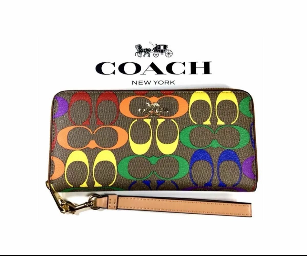 COACH コーチマルチカラー シグネチャー 長財布 新品|Yahoo COACH コーチマルチカラー シグネチャー 長財布 新品|Yahoo