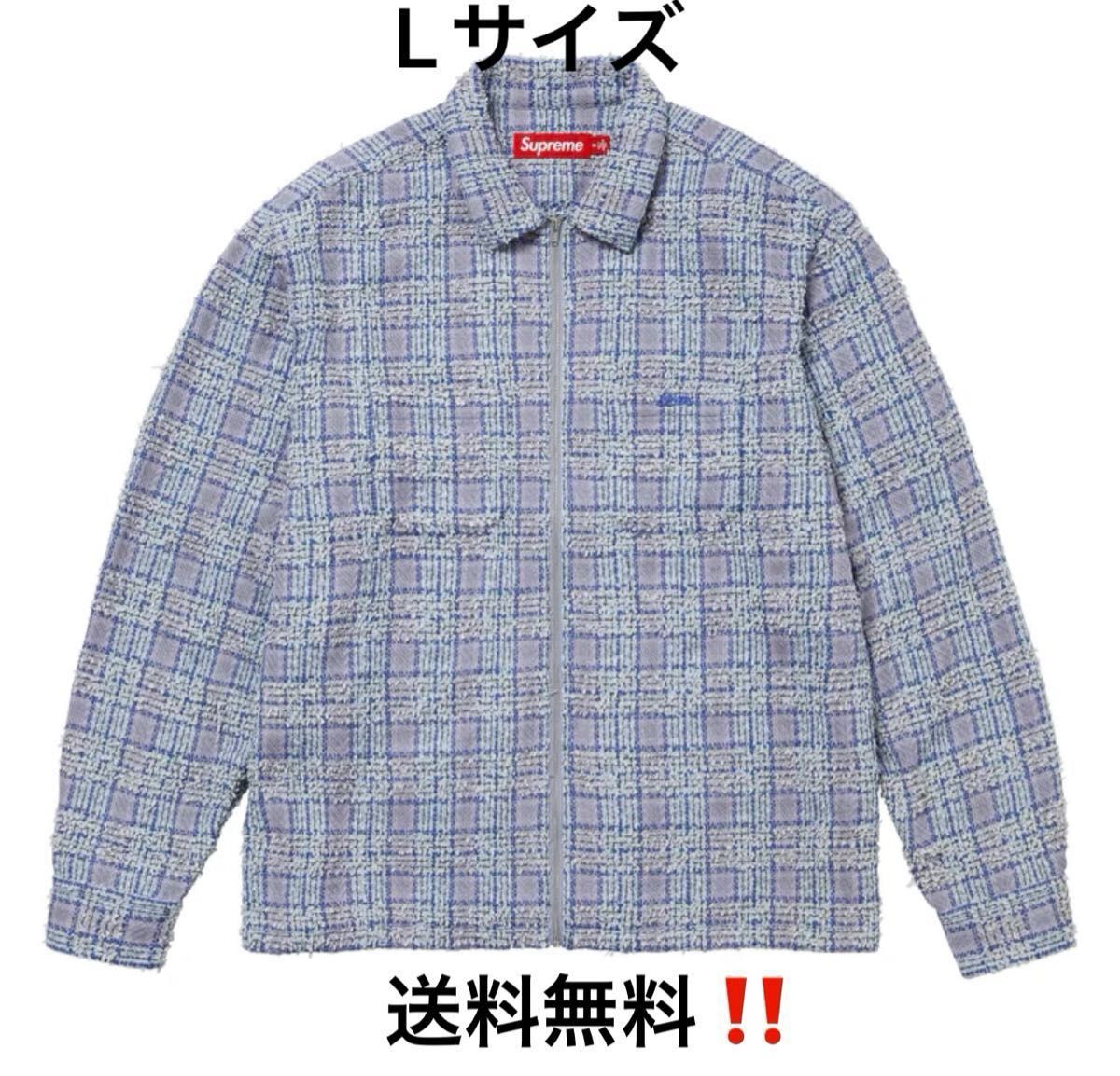 Supreme Boucle Zip Up Shirt Blue Lサイズ|Yahoo!フリマ(旧 Supreme Boucle Zip Up Shirt Blue Lサイズ|Yahoo!フリマ(旧