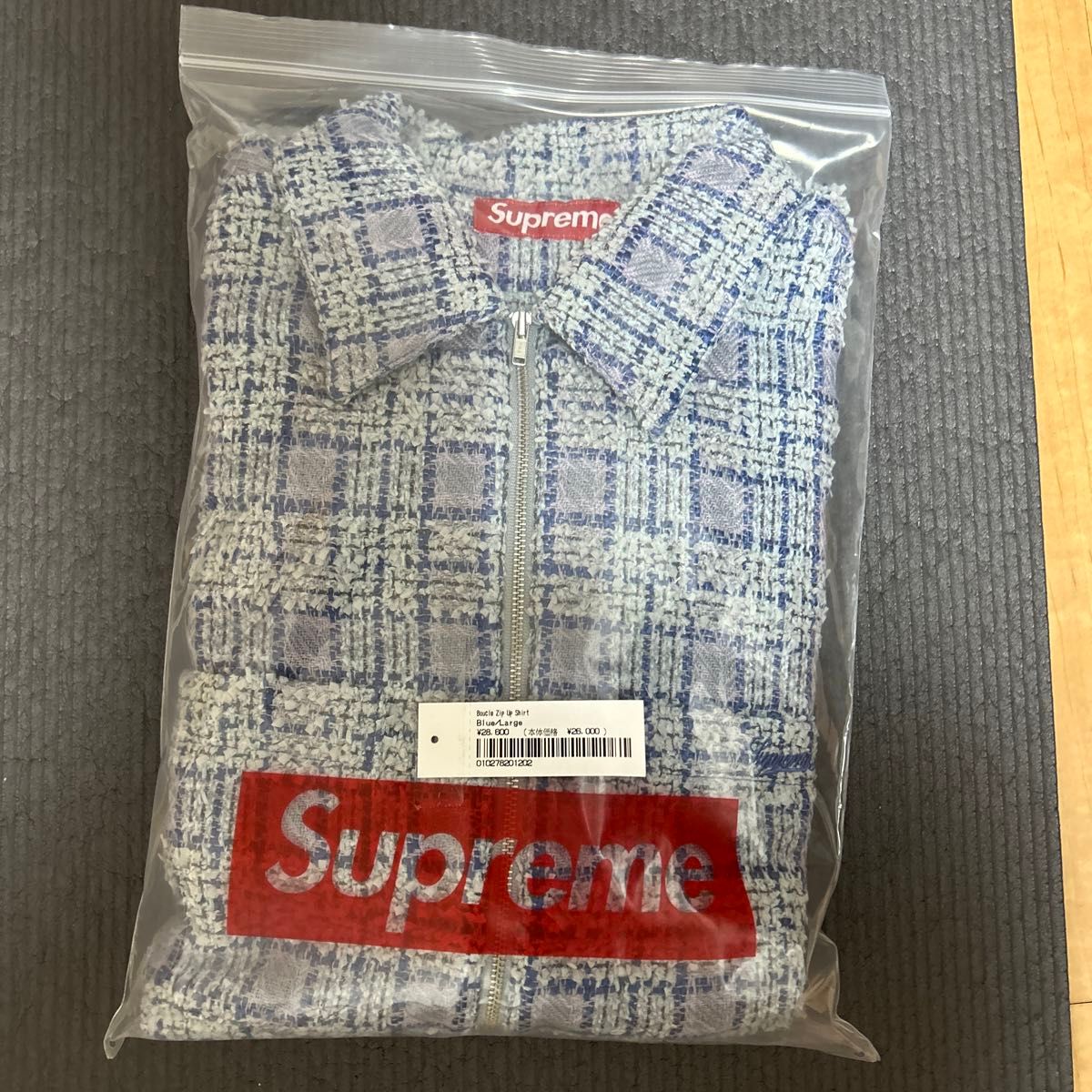 Supreme Boucle Zip Up Shirt Blue Lサイズ|Yahoo!フリマ(旧 Supreme Boucle Zip Up Shirt Blue Lサイズ|Yahoo!フリマ(旧