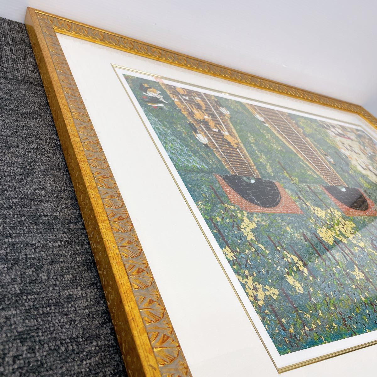 希少 レア 山下 清『トンネルのある風景』セリグラフ 貼り絵 裸 希少 レア 山下 清『トンネルのある風景』セリグラフ 貼り絵 裸