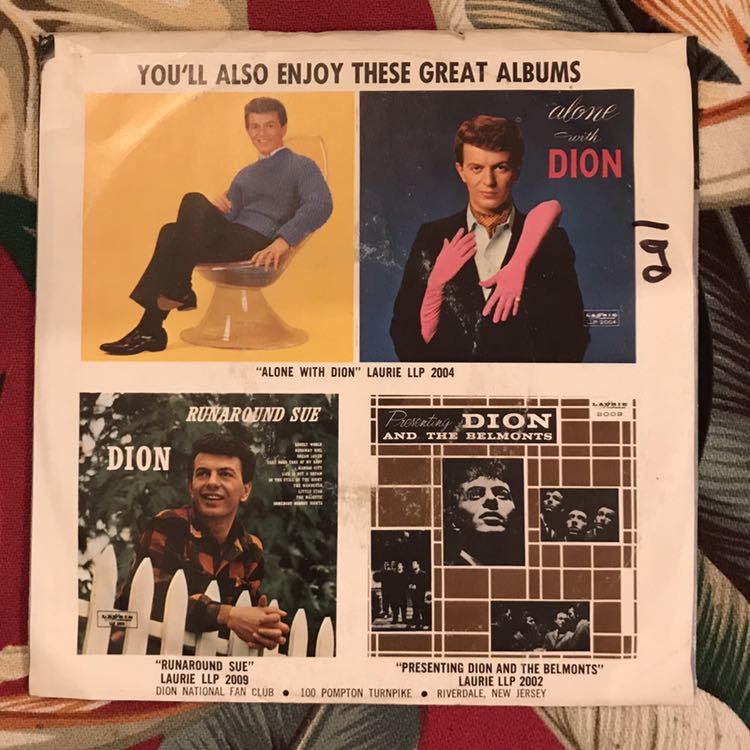 Dion US Original 7inch Lovers Who Wander / (I Was) Born To Cry Doo Wop ロカビリー_画像2