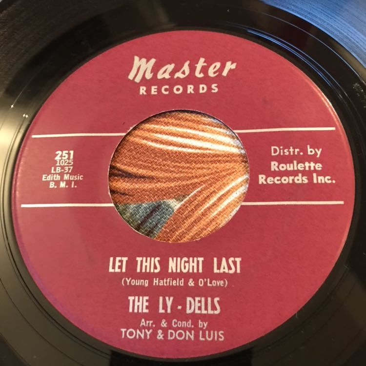 The Ly-Dells Wizard Of Love / Let This Night Last US Press 7inch Doo Wop ロカビリー_画像1