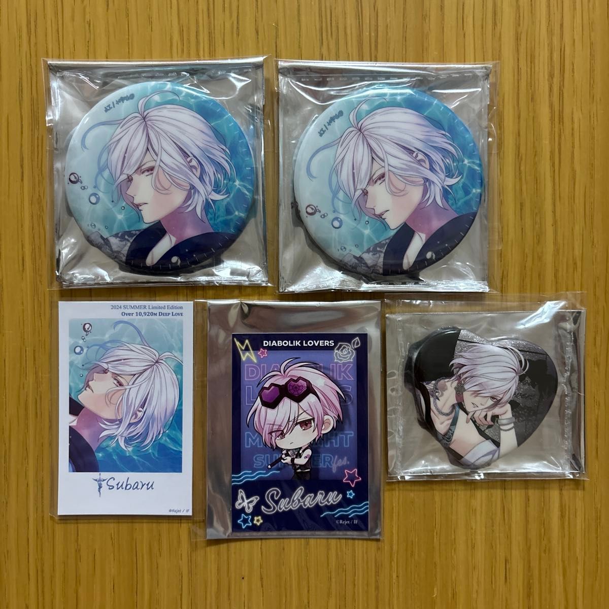 ディアラバ 潜血祭 特典 缶バッジ スバル 逆巻 スバル DIABOLIK LOVERS 潜血祭 池袋限定 缶バッジ 他