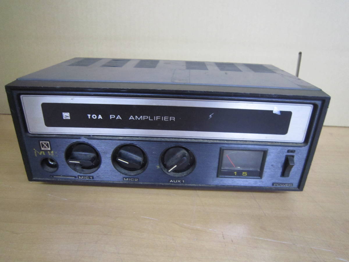 TOA PA AMPLIFIER TA-15X 卓上型 アンプ/ジャンク扱い_画像1