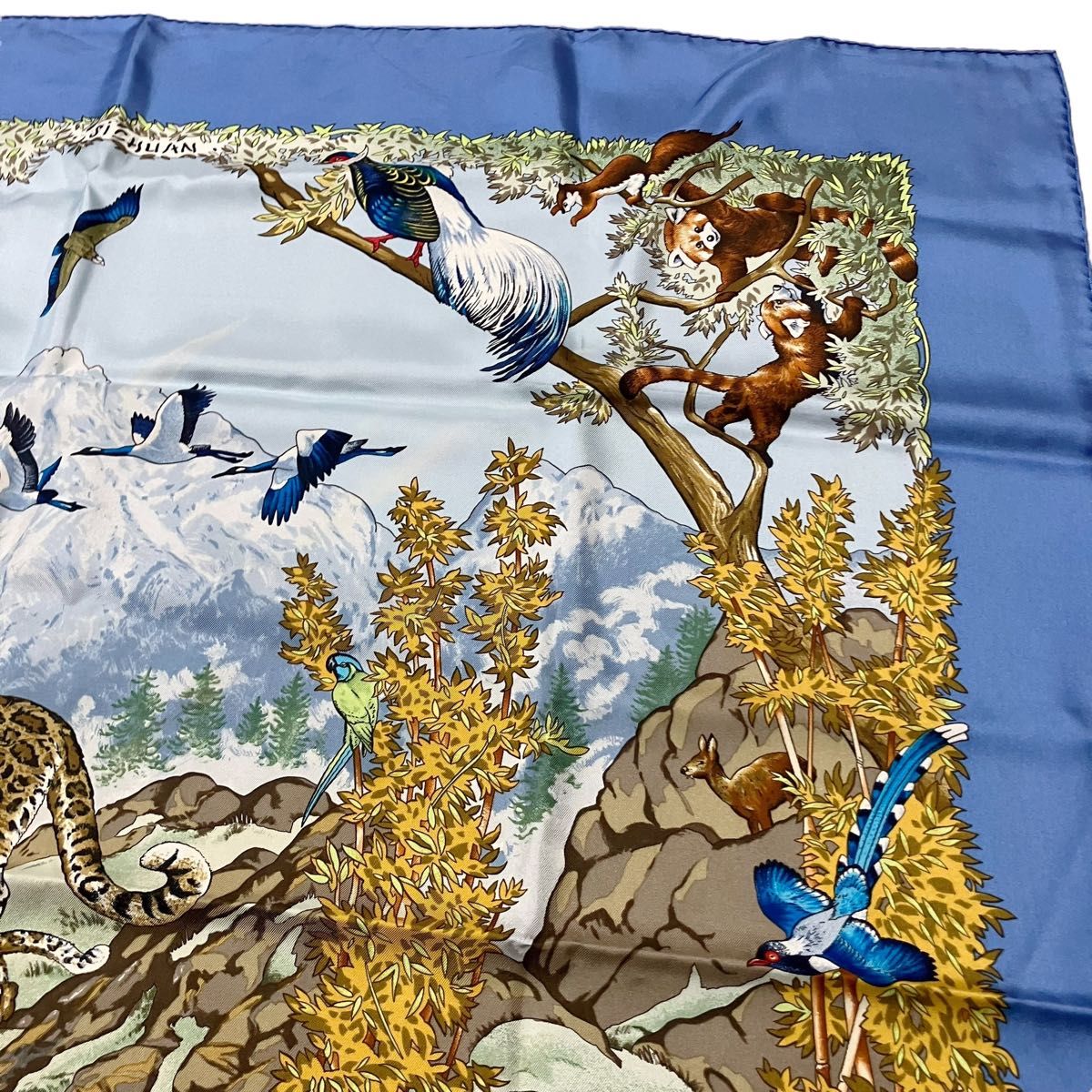 美品】エルメス HERMES カレ90 SICHUAN 四川省 シルク スカーフ 美品】エルメス HERMES カレ90 SICHUAN 四川省 シルク スカーフ