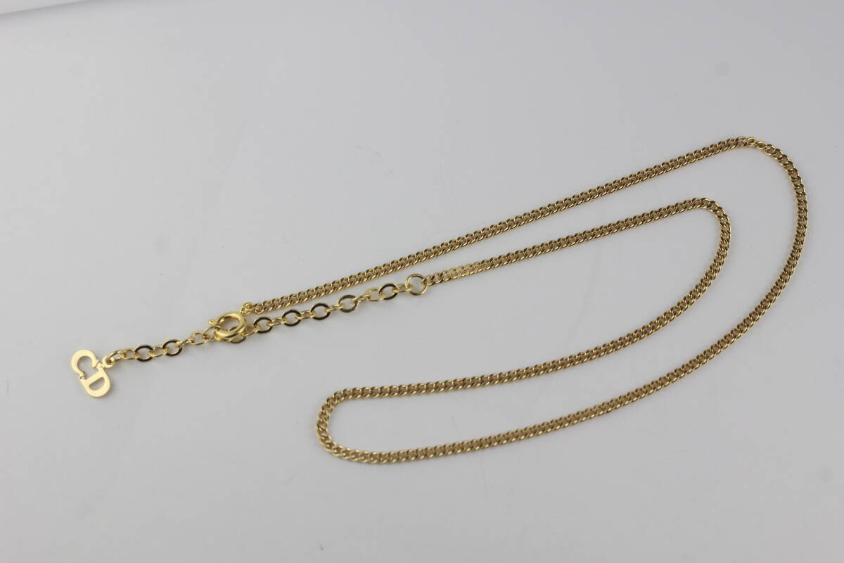 Christian Dior ディオール チェーン ネックレス ゴールドカラー 良品