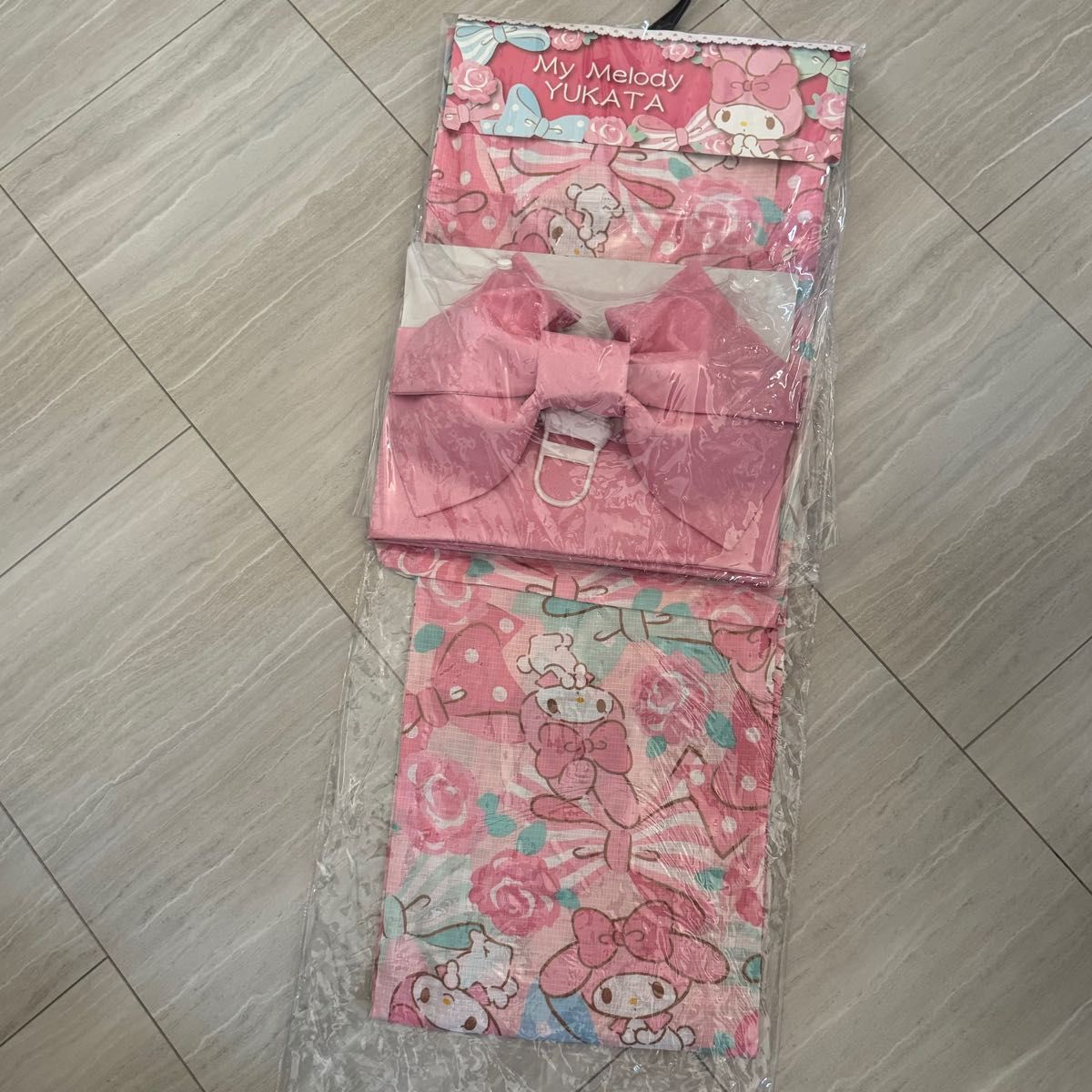 サンリオ マイメロ マイメロディ 大人用 浴衣 ゆかた yukata 帯 サンリオ マイメロ マイメロディ 大人用 浴衣 ゆかた yukata 帯