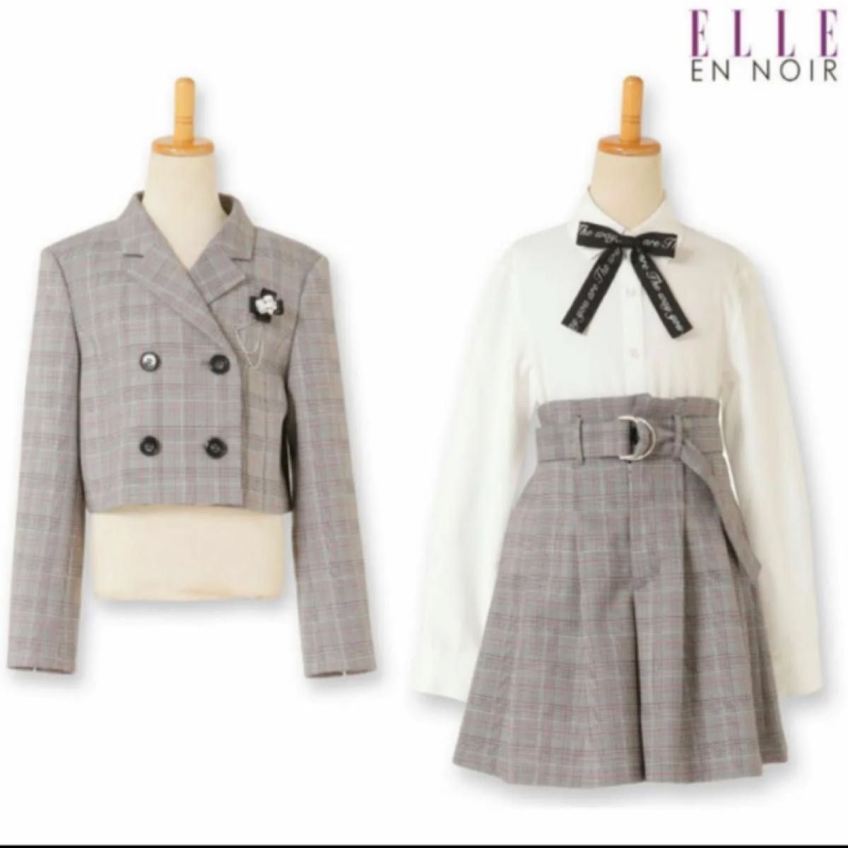 美品 ELLE en noir/エルアンノワール 165 フォーマルスーツ 卒業 美品 ELLE en noir/エルアンノワール 165 フォーマルスーツ 卒業