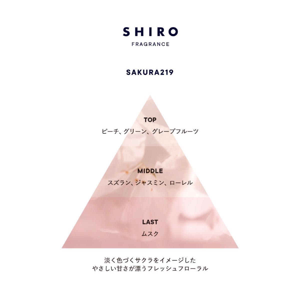 新品未使用 SHIRO さくら219 フレグランス ディフューザー 180ml 新品未使用 SHIRO さくら219 フレグランス ディフューザー 180ml