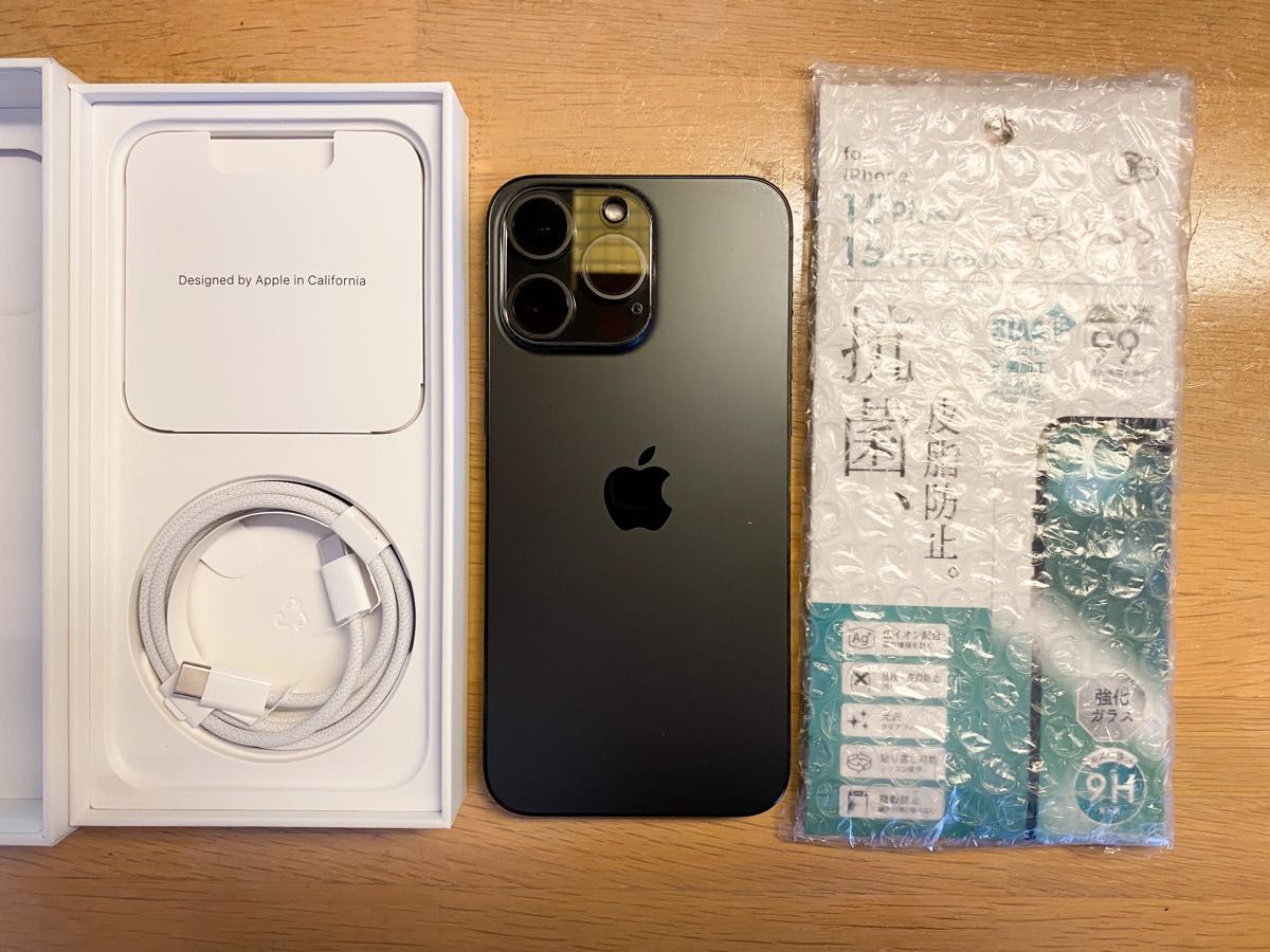 SIMフリー 付属品未使用 256GB】iPhone 15 Pro MAXブラック SIMフリー 付属品未使用 256GB】iPhone 15 Pro MAXブラック