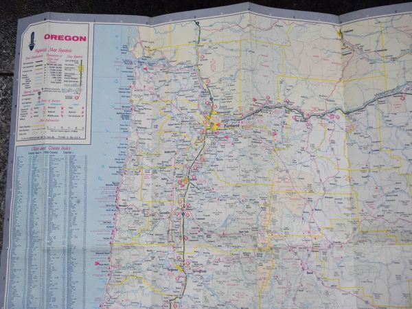 ●即決●アメリカ [RICHFIELD] ロードマップ 1968年版 オレゴン州【RM-047】★ビンテージ 道路地図 (RM)＝全国送料185円で何冊でも同梱可_画像6