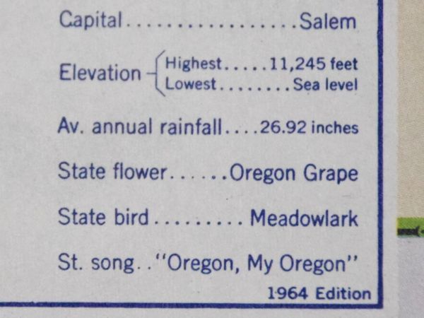 ●即決●アメリカ [CHEVRON] ロードマップ 1964年版 オレゴン州【RM-055】★ビンテージ 道路地図 (RM)＝全国送料185円で何冊でも同梱可_画像10