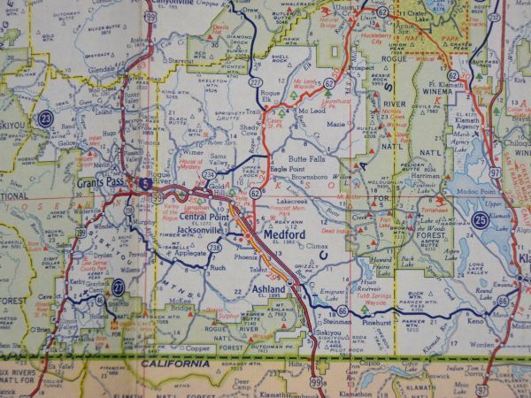 ●即決●アメリカ [CHEVRON] ロードマップ 1964年版 オレゴン州【RM-055】★ビンテージ 道路地図 (RM)＝全国送料185円で何冊でも同梱可_画像9