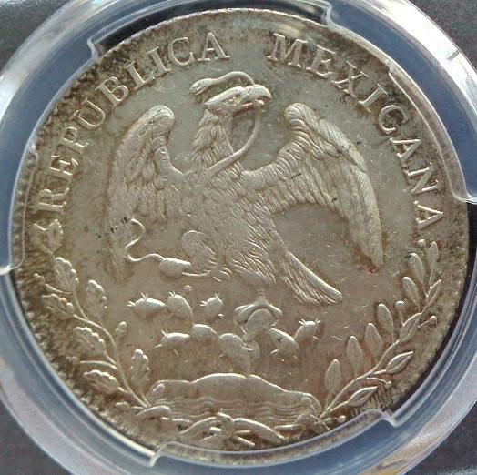 ヤフオク! - メキシコ 8レアル銀貨 1880年 Mo MH 貿易銀 PCG