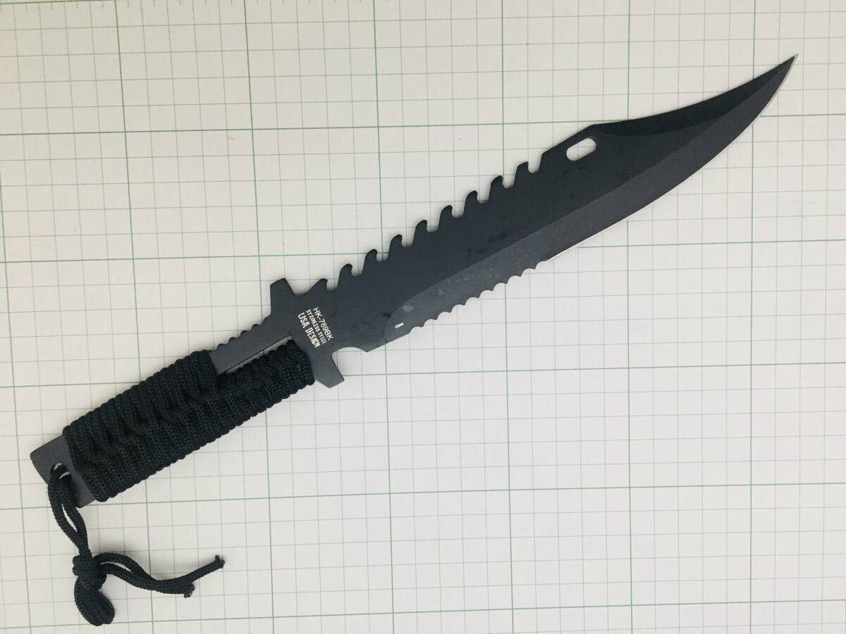 SURVIVOR シースナイフ サバイバルナイフ 縄ハンドル HK-769BK SURVIVOR シースナイフ サバイバルナイフ 縄ハンドル HK-769BK