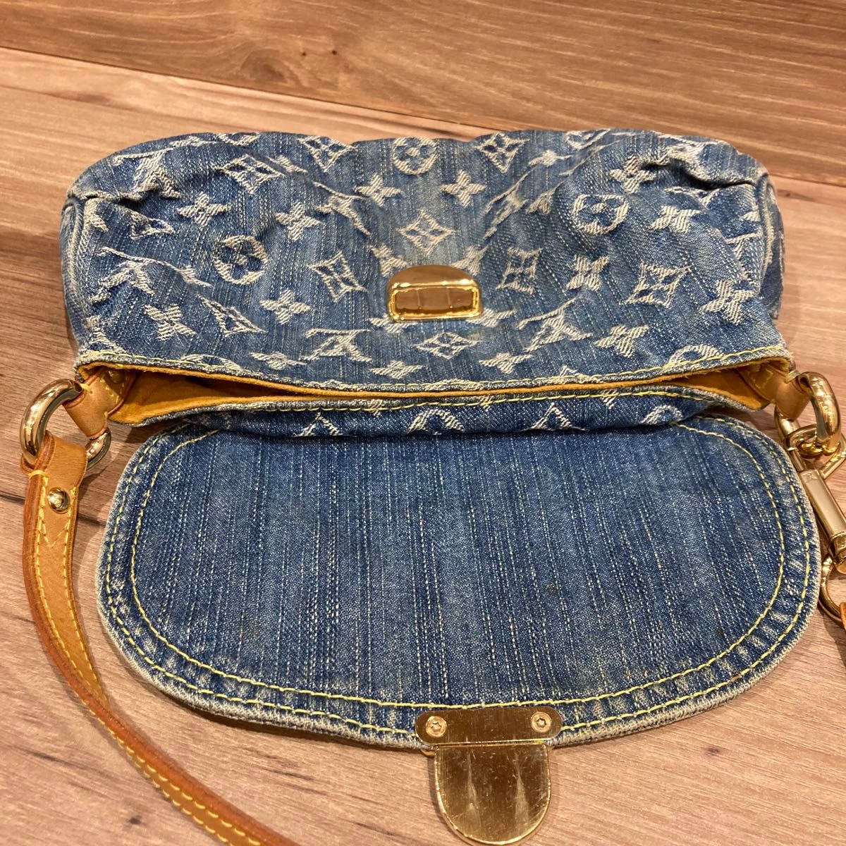 LOUIS VUITTON ルイヴィトン モノグラムデニム ミニプリーティ LOUIS VUITTON ルイヴィトン モノグラムデニム ミニプリーティ