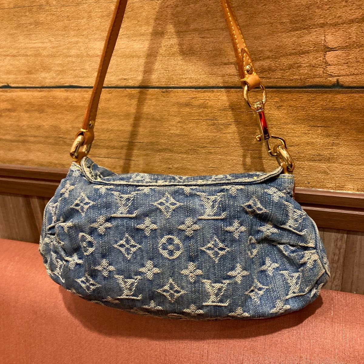 LOUIS VUITTON ルイヴィトン モノグラムデニム ミニプリーティ LOUIS VUITTON ルイヴィトン モノグラムデニム ミニプリーティ