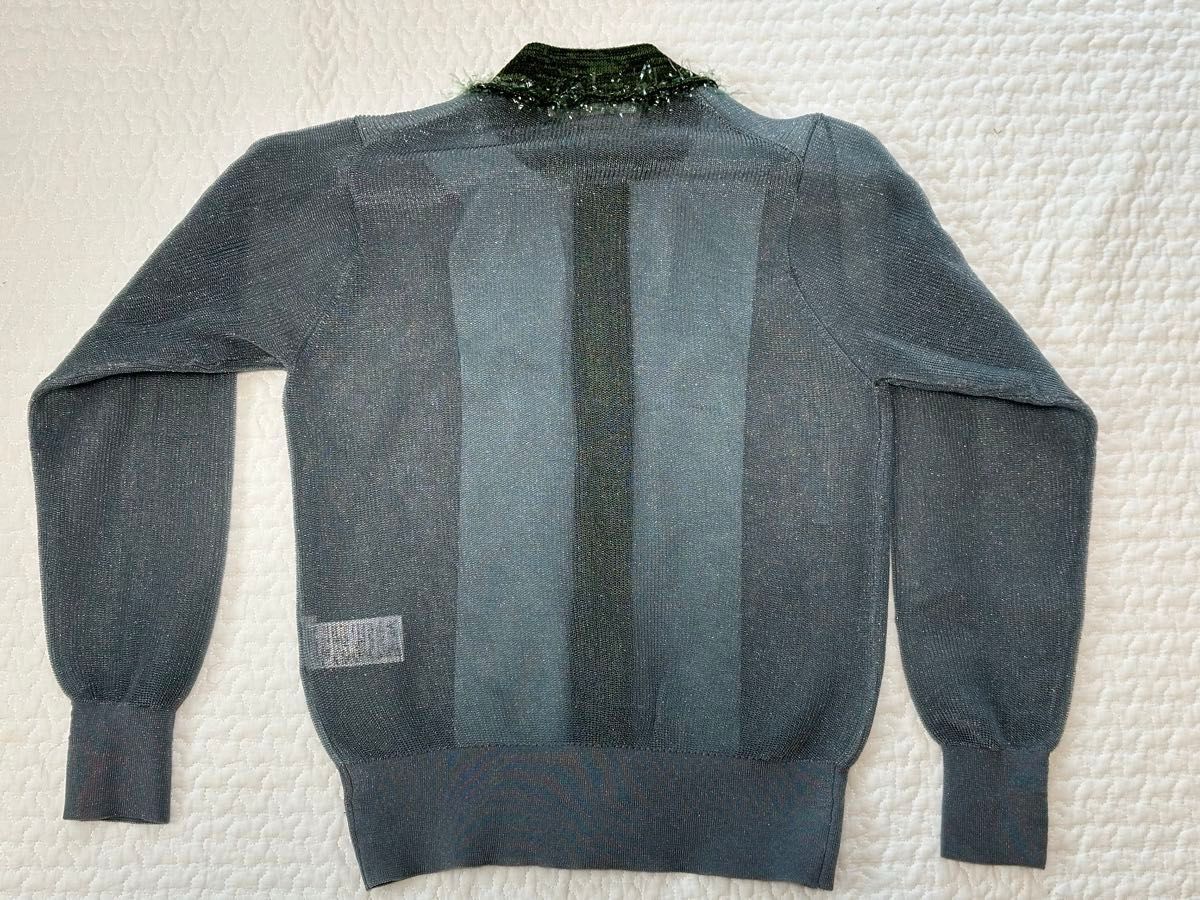 TOGA PULLA Sheer knit cardigan 36 2023SSトーガ プルラ シアー TOGA PULLA Sheer knit cardigan 36 2023SSトーガ プルラ シアー
