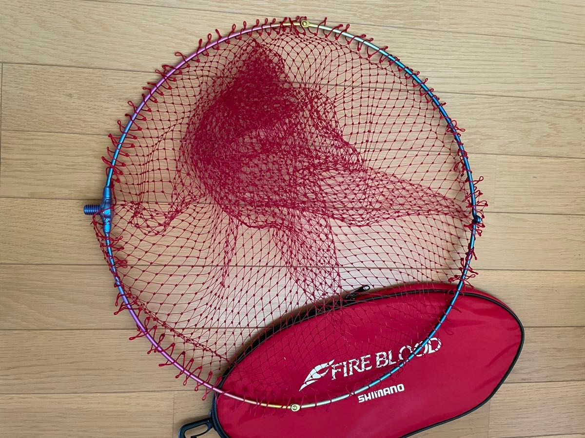 【超安い】 ファイアブラッド タモ枠 タモ網 45cm ケース付 オールチタン磯 その他