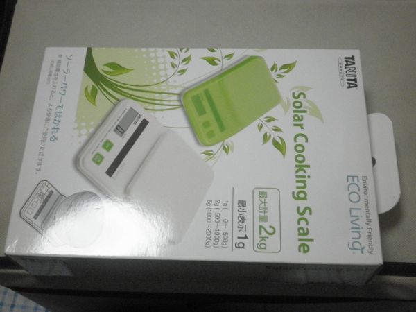 TANITA DIGITAL SOLAR KITCHEN SCALE GREEN SD-004-GR_画像3