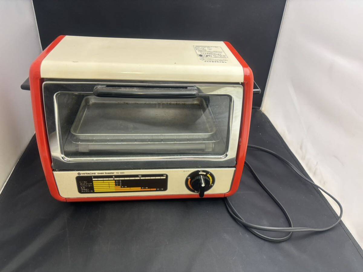  Hitachi oven toaster TO-660 used electrification verification Showa Retro 