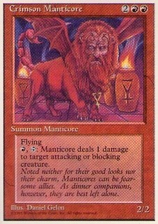 010092-002 4E/4ED 真紅のマンティコア/Crimson Manticore 英1枚_画像1