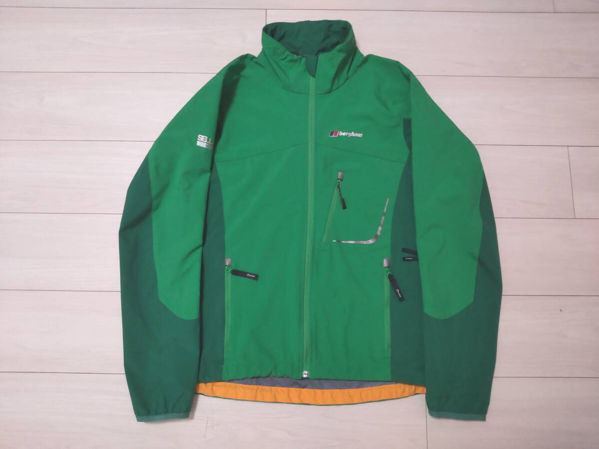 ★バーグハウス BERGHAUS シェルジャケット ★GORE WINDSTOPPER使用 ★防風機能 ★PTFEラミネート加工 ★好配色