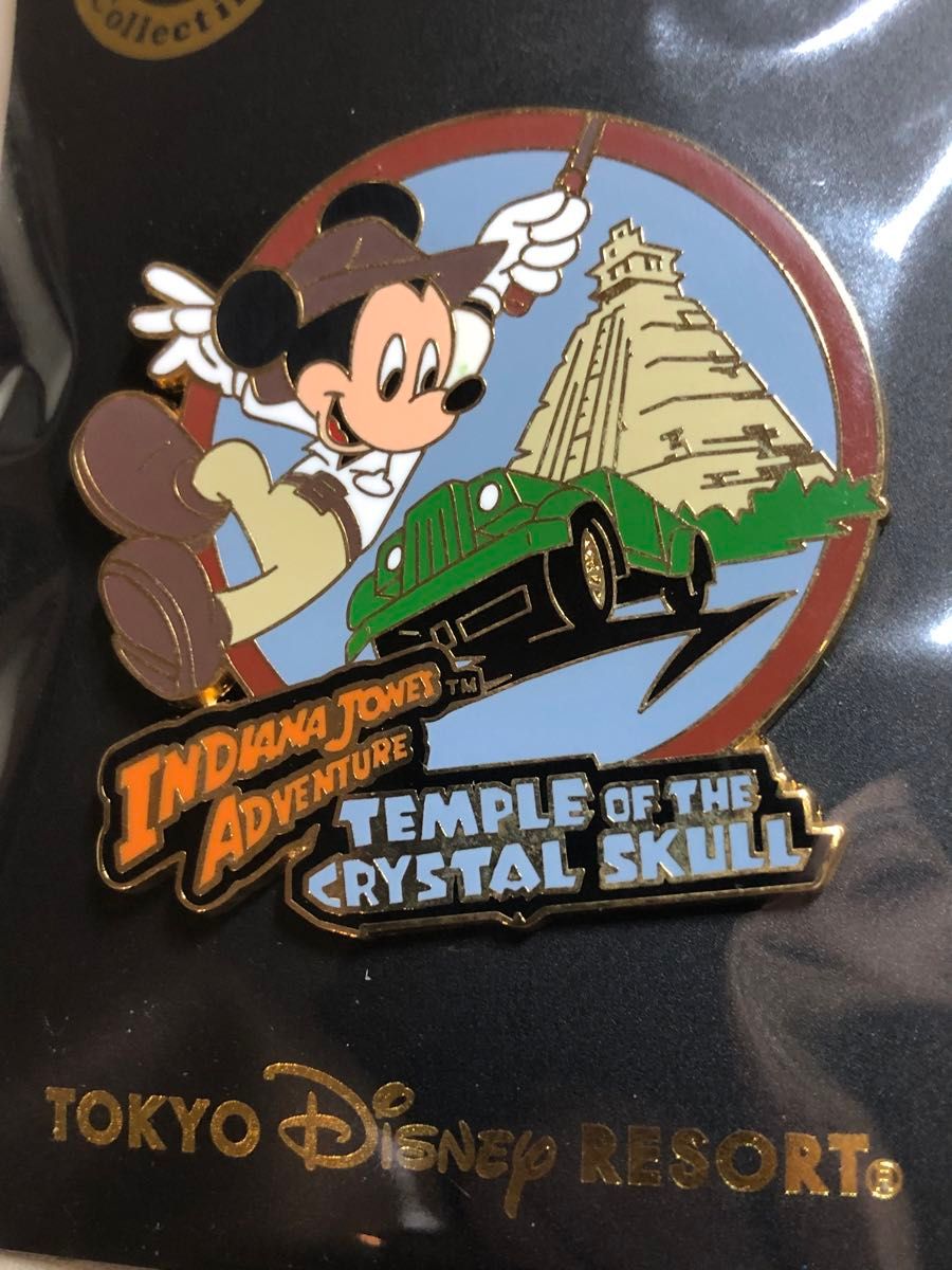 インディージョーンズアドベンチャー ピンバッジ ミッキー インディージョーンズアドベンチャー ピンバッジ ミッキー