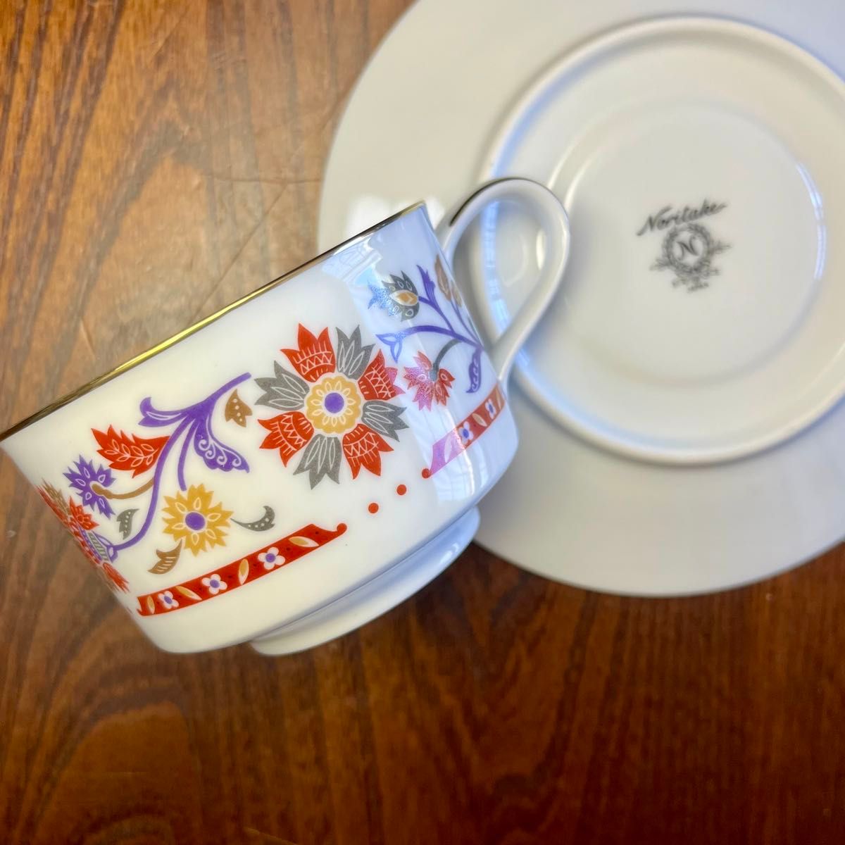 Sale ノリタケ 花柄 カップソーサー 昭和レトロ モダン Sale ノリタケ 花柄 カップソーサー 昭和レトロ モダン