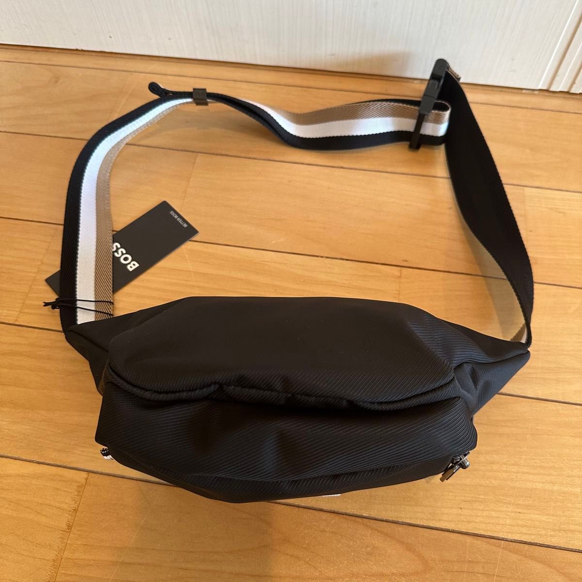【Hugo Boss】海外限定 大谷翔平愛用ブランド ウエストバッグ 新品】ヒューゴボス ボディバッグ ブラック 海外限定モデル 大谷