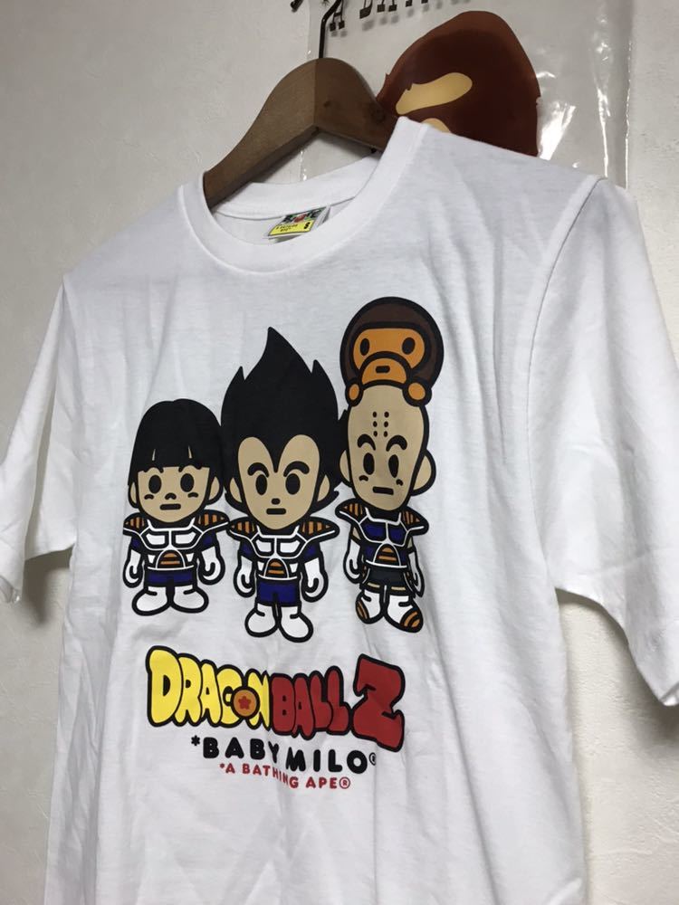 希少 極美品 ドラゴンボール × エイプ Tシャツ S フリーザ編 A BATHING APE ベジータ 悟飯 クリリン マイロ BABY MILO トップス インナー_画像2