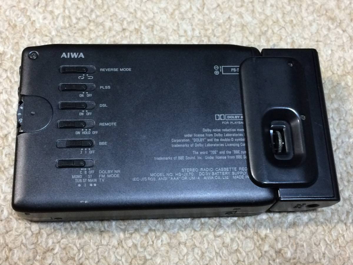 AIWA HS-JX70 付属品付き 録音、再生 AIWA HS-JX70 付属品付き 録音、再生