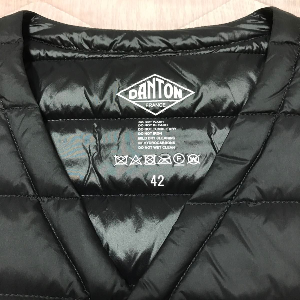 DANTONダントンインナーダウンベスト42ブラック インナーダウン DANTONダントンインナーダウンベスト42ブラック インナーダウン