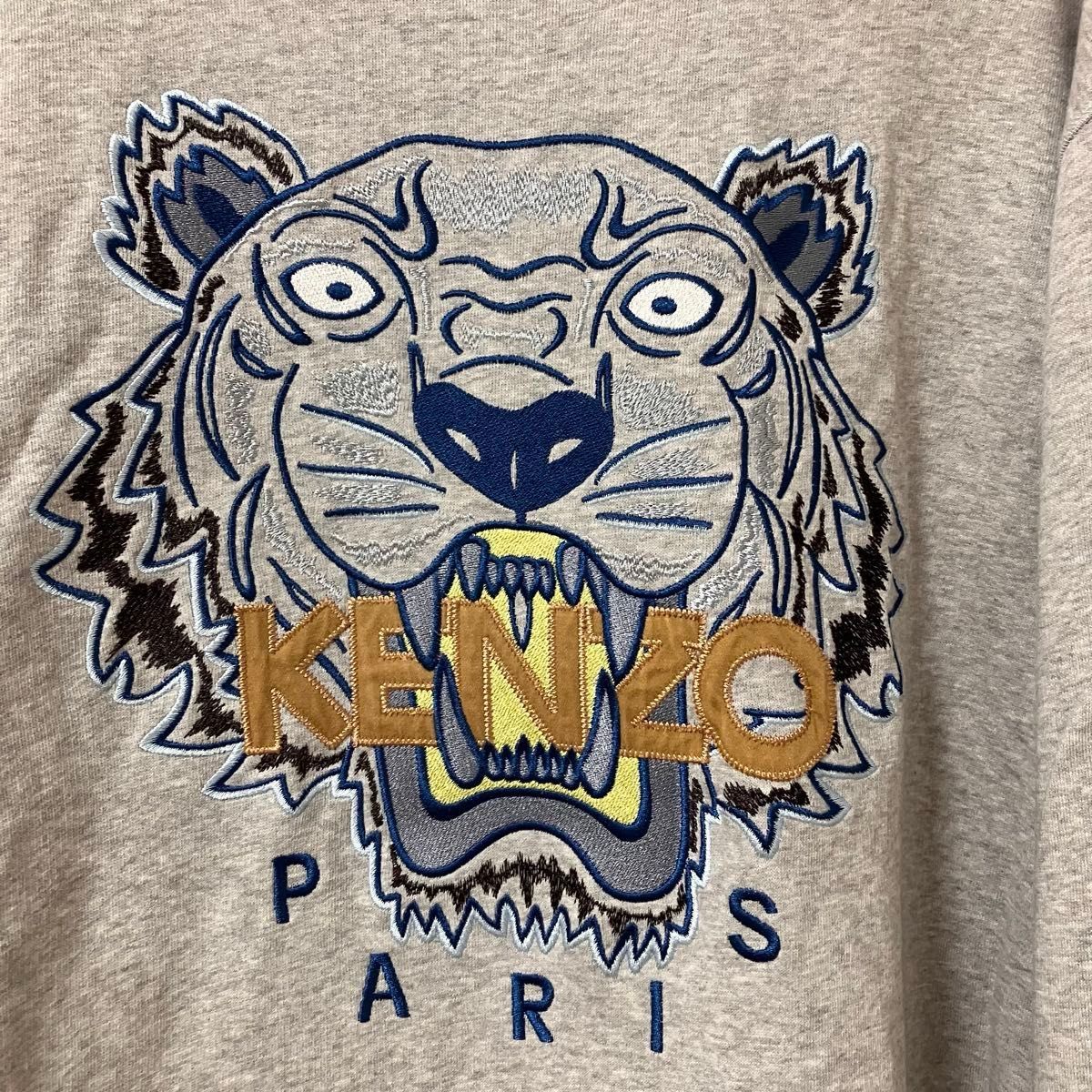 KENZO トラ刺繍 トレーナー XL グレー トップス KENZO トラ刺繍 トレーナー XL グレー トップス