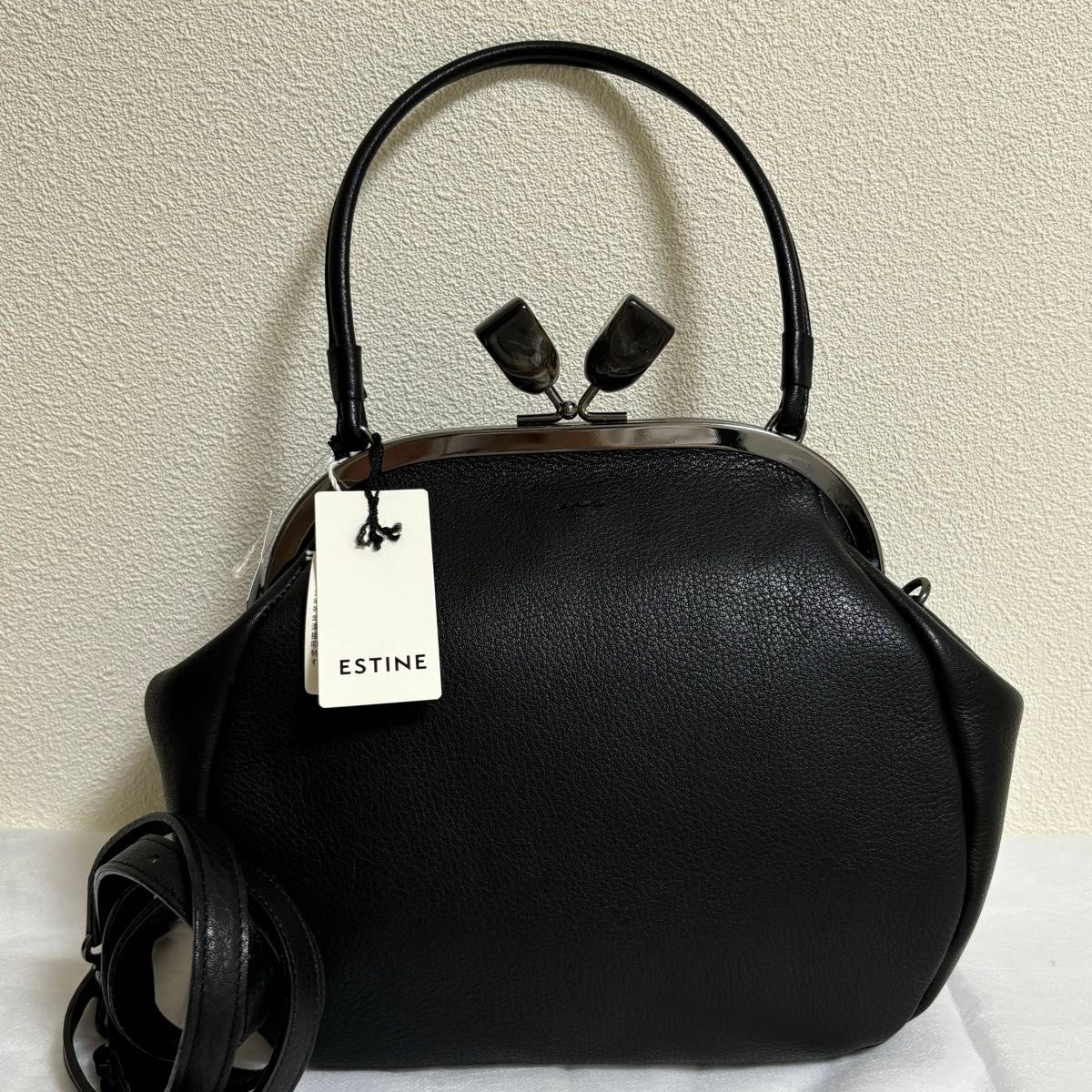 新品・未使用】ESTINE エスティーヌ がま口 ショルダーバッグ 新品・未使用】ESTINE エスティーヌ がま口 ショルダーバッグ