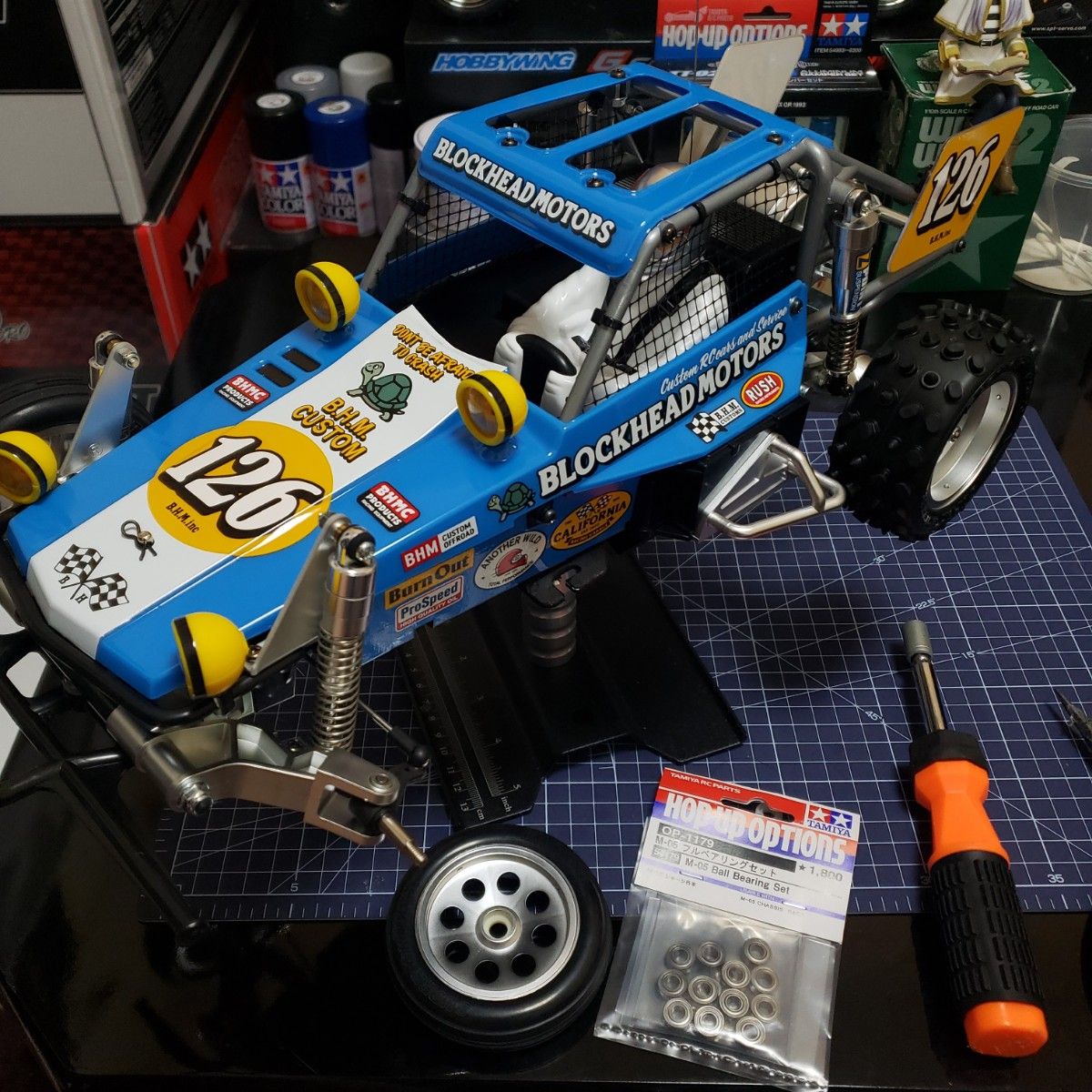 タミヤ ワイルドワンオフローダー ブロックヘッドモータース XB タミヤ ワイルドワンオフローダー ブロックヘッドモータース XB