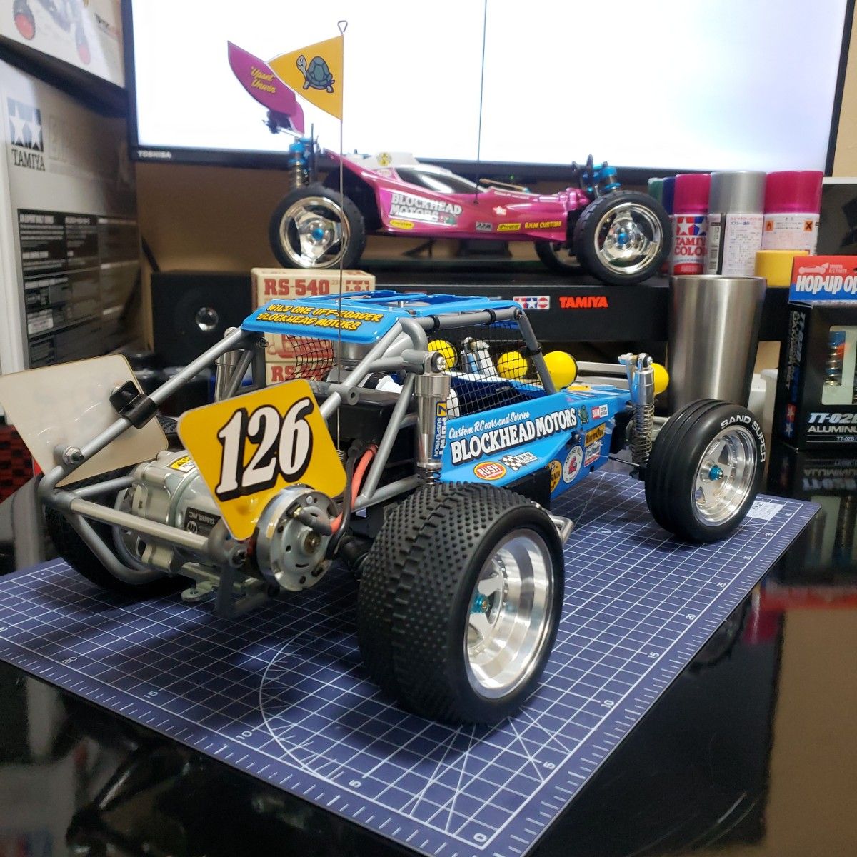 タミヤ ワイルドワンオフローダー ブロックヘッドモータース XB タミヤ ワイルドワンオフローダー ブロックヘッドモータース XB