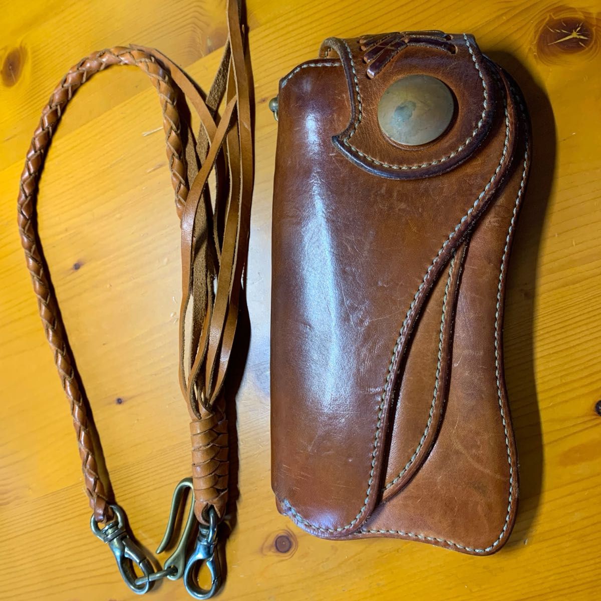 King of Leather ロングウォレット レザーウォレットロープ長 King of Leather ロングウォレット レザーウォレットロープ長