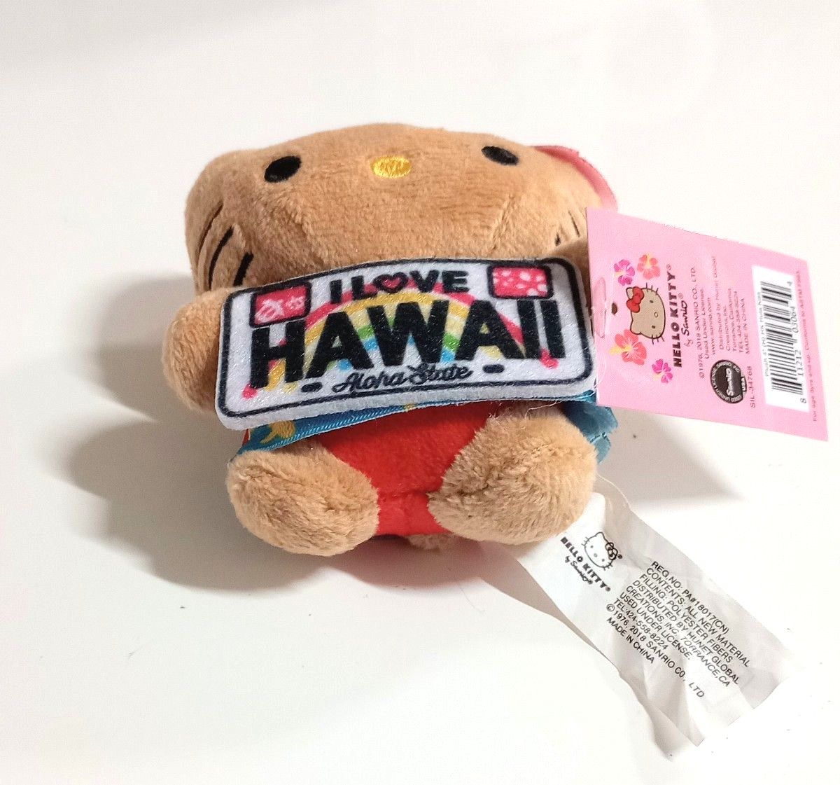 新品・未使用】 日焼けキティ アロハシャツ ハワイ キーホルダー 新品・未使用】 日焼けキティ アロハシャツ ハワイ キーホルダー
