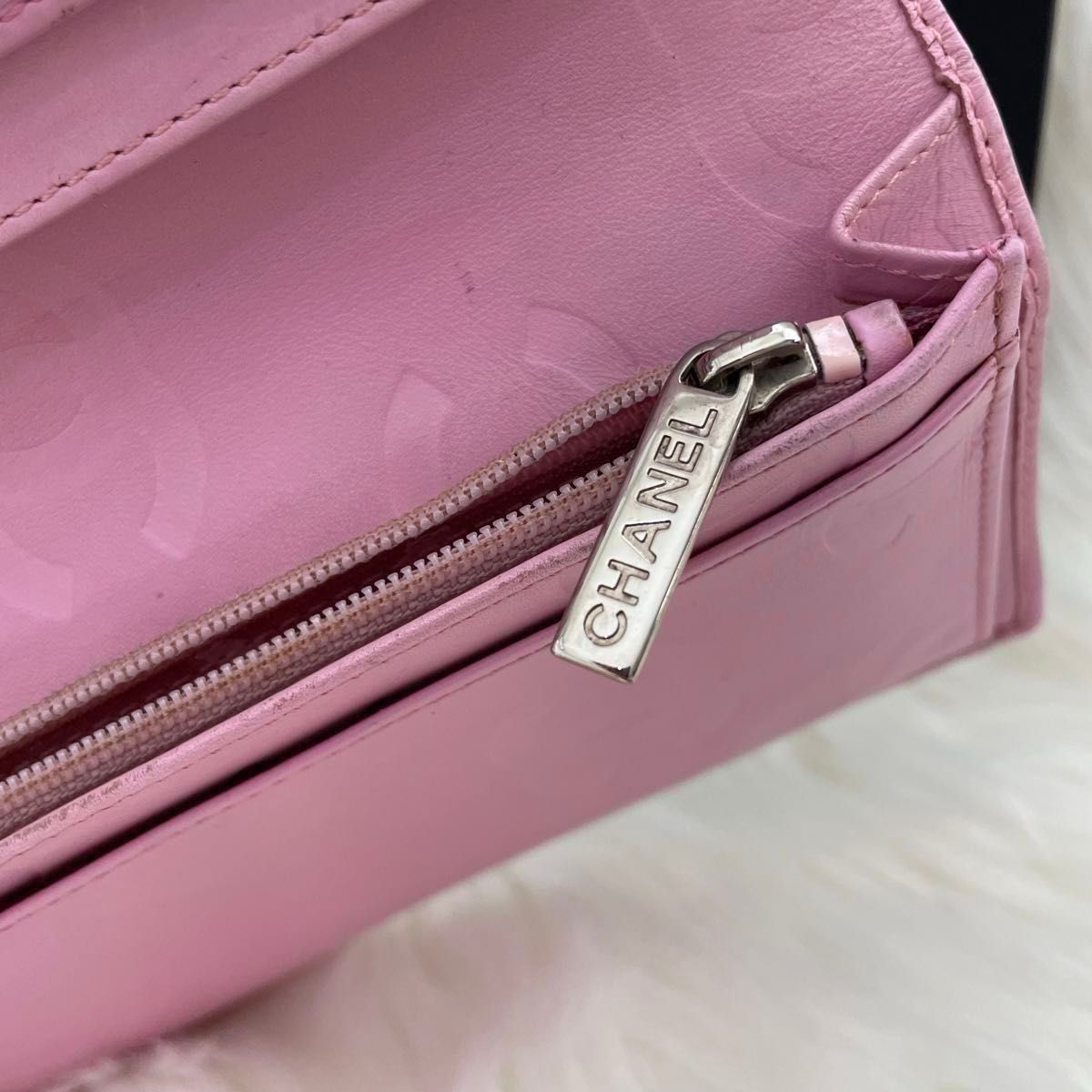 シャネル CHANEL二つ折り 長財布 カンボンライン ココマーク シャネル CHANEL二つ折り 長財布 カンボンライン ココマーク