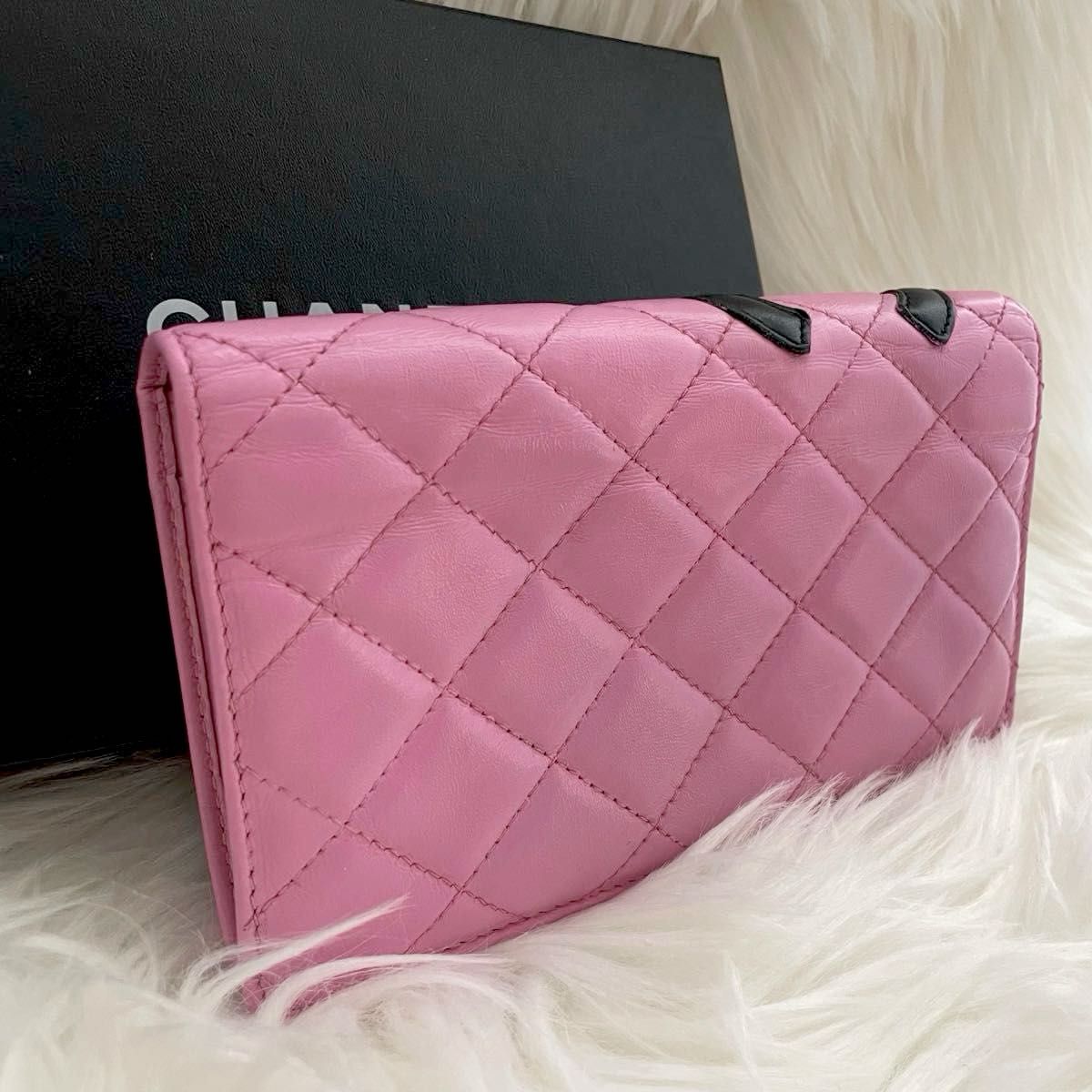 シャネル CHANEL二つ折り 長財布 カンボンライン ココマーク シャネル CHANEL二つ折り 長財布 カンボンライン ココマーク