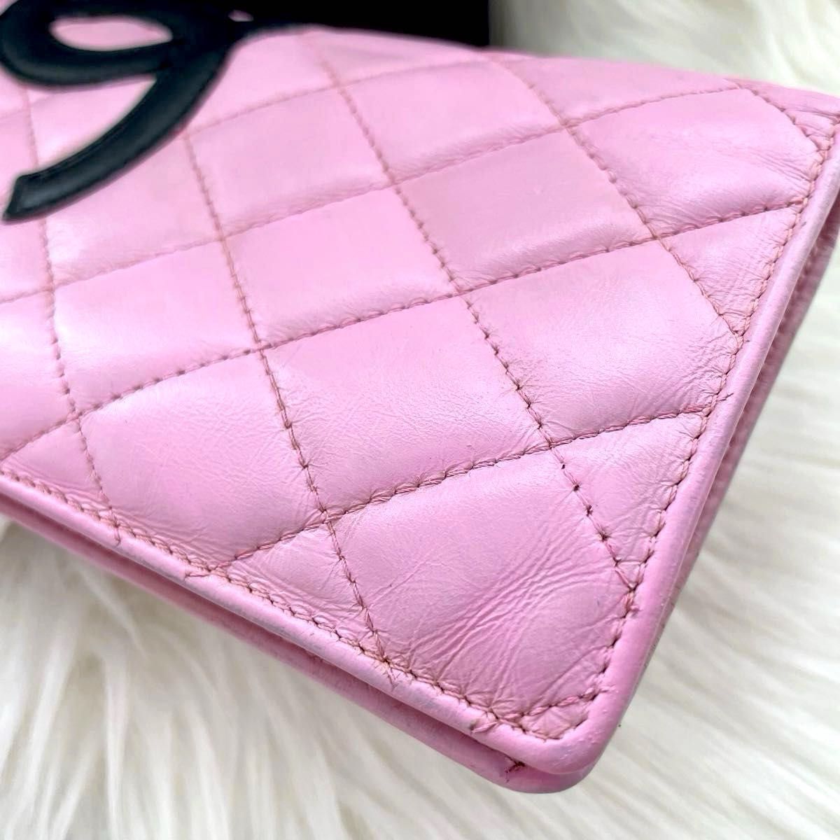 シャネル CHANEL二つ折り 長財布 カンボンライン ココマーク シャネル CHANEL二つ折り 長財布 カンボンライン ココマーク