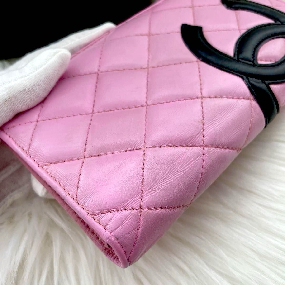シャネル CHANEL二つ折り 長財布 カンボンライン ココマーク シャネル CHANEL二つ折り 長財布 カンボンライン ココマーク