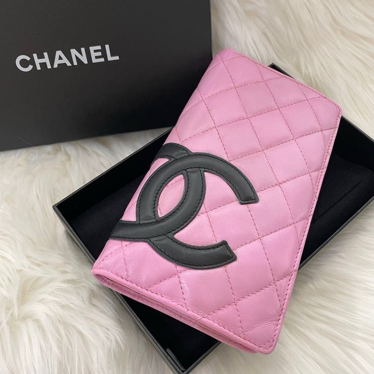シャネル CHANEL二つ折り 長財布 カンボンライン ココマーク シャネル CHANEL二つ折り 長財布 カンボンライン ココマーク