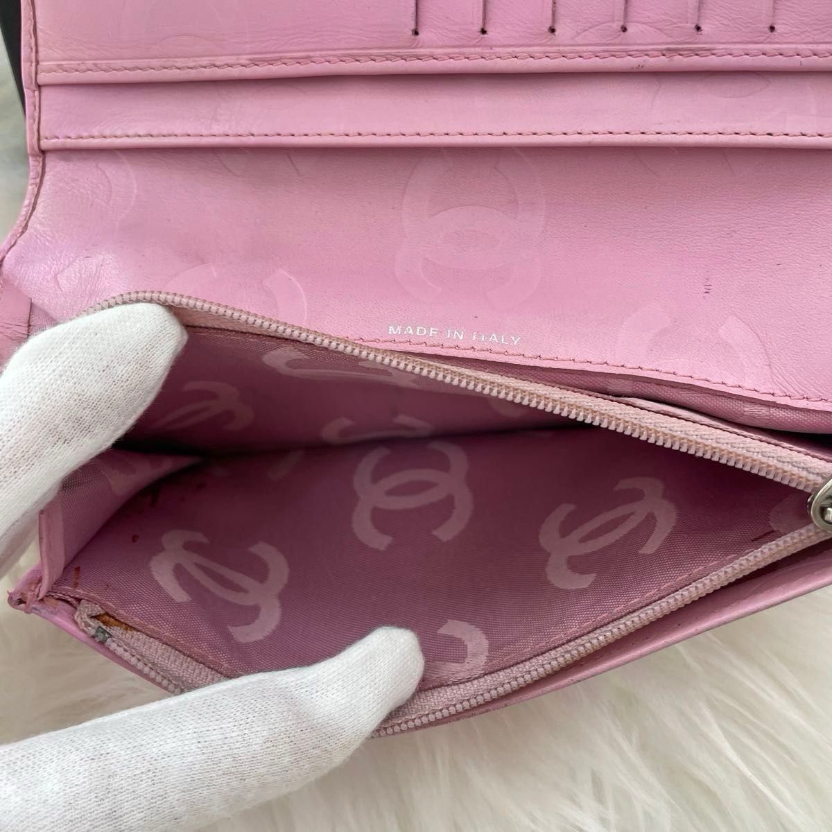 シャネル CHANEL二つ折り 長財布 カンボンライン ココマーク シャネル CHANEL二つ折り 長財布 カンボンライン ココマーク
