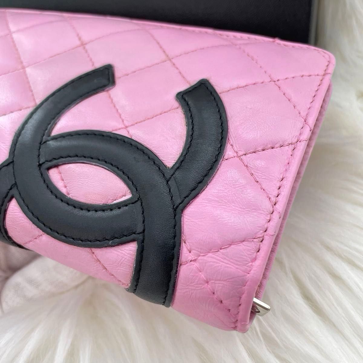 シャネル CHANEL二つ折り 長財布 カンボンライン ココマーク シャネル CHANEL二つ折り 長財布 カンボンライン ココマーク