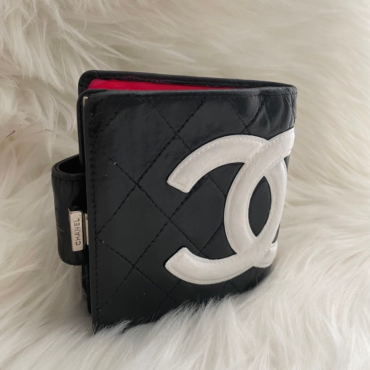 シャネル CHANEL 財布 二つ折り がま口 カンボンライン ココ シャネル CHANEL 財布 二つ折り がま口 カンボンライン ココ